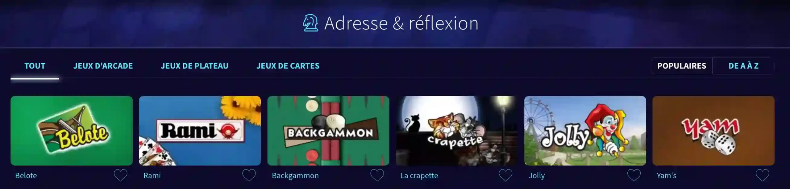 Jeux de Réflexion au GameTwist Online